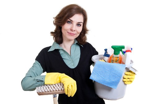Domestic cleaning in a South London home with kitchen and bathroom focus